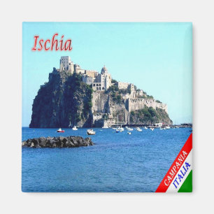 CMP086 ISCHIA, Schloss ARAGONESE, Italien, Kühlsch Magnet