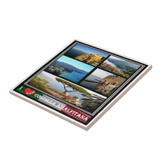 CMP092 AMALFI COAST, I Liebe, Italien, Fliese (Seite)