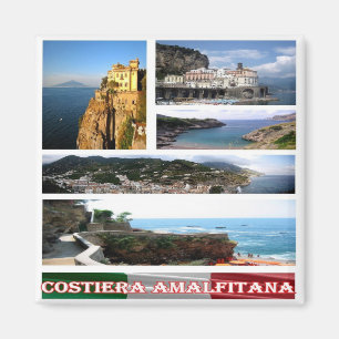 CMP093 AMALFI COAST, Mosaik, Italien, Kühlschrank Magnet