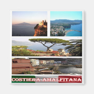 CMP094 AMALFI COAST, Mosaik, Italien, Kühlschrank Magnet
