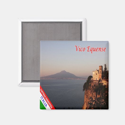 CMP096 AMALFI COAST Vico Equense - Italien - Kühls Magnet (Vorderseite/Rückseite)