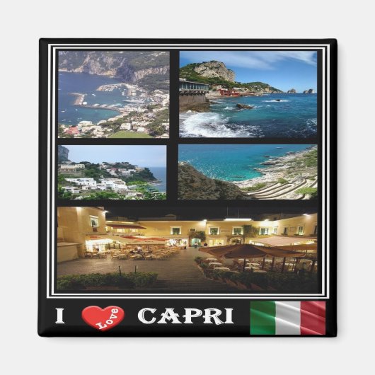 CMP116 CAPRI Liebe - Kampanien - Italien - Kühlsch Magnet (Vorne)