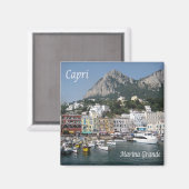 CMP121 CAPRI, Marina Grande Port, Kühlschrank Magnet (Vorderseite/Rückseite)
