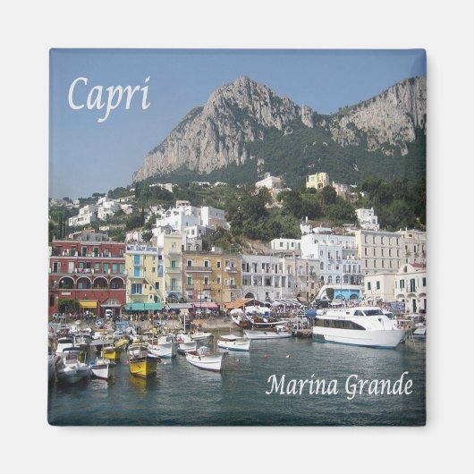 CMP121 CAPRI, Marina Grande Port, Kühlschrank Magnet (Vorne)