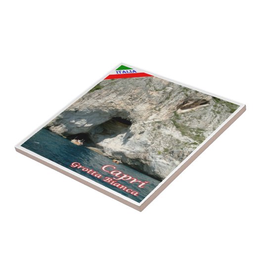 CMP124 CAPRI, The White Grotto, Italien, Fliese (Seite)