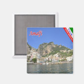 CMP133 AMALFI, AMALFI COAST Italien, Kühlschrank Magnet (Vorderseite/Rückseite)