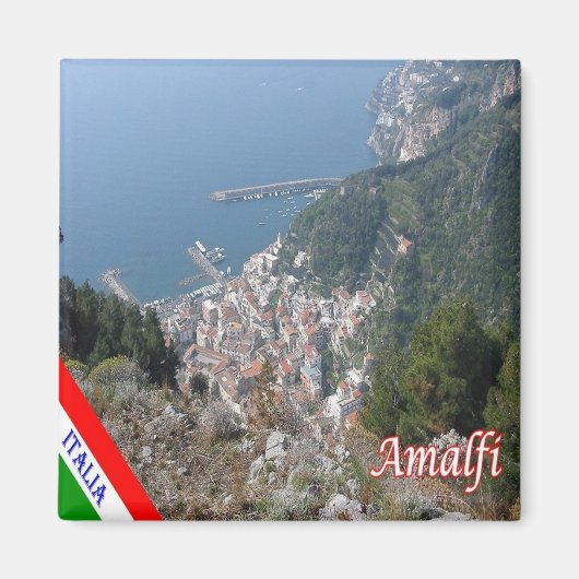 CMP135 AMALFI, Luft View, Italien, Kühlschrank Magnet (Vorne)