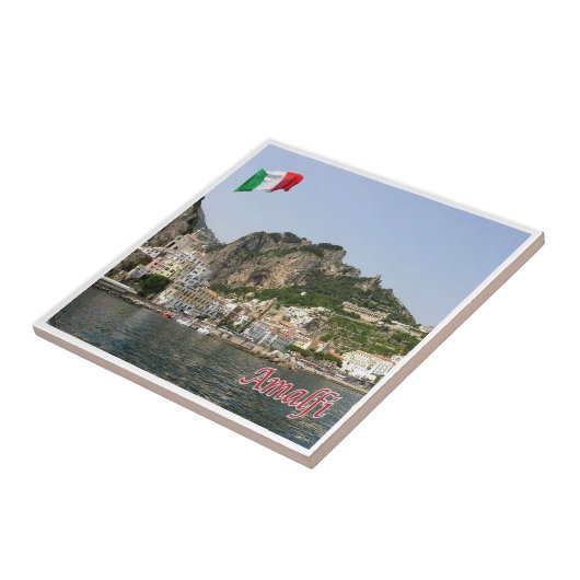 CMP137 AMALFI, Panorama, Italien, Fliese (Seite)