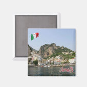 CMP137 AMALFI, Panorama, Italien, Kühlschrank Magnet (Vorderseite/Rückseite)
