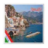 CMP139 AMALFI, Panorama, Italien, Fliese (Vorderseite)
