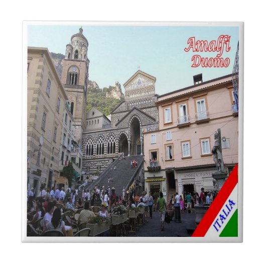 CMP141 AMALFI, Duomo Square, Italien, Fliese (Vorderseite)