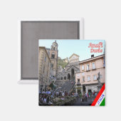 CMP141 AMALFI, Duomo Square, Italien, Kühlschrank Magnet (Vorderseite/Rückseite)