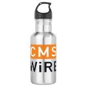 CMSWire Logo Edelstahlflasche (Vorderseite)