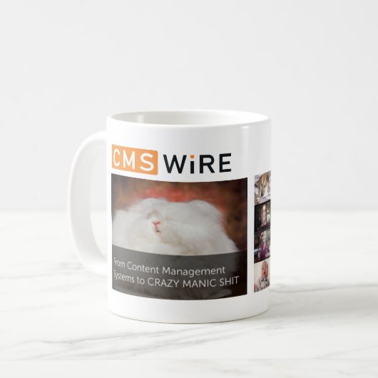 CMSWire Schlagzeilen Kaffeetasse (Vorderseite Links)