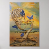 CMT Awareness Month 2012 Poster mit Worten (Vorne)