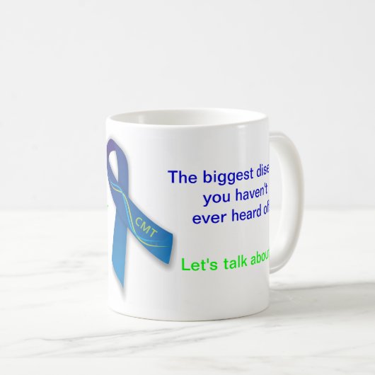 CMT Bewusstseins-Band-Tasse 2 Kaffeetasse (VorderseiteRechts)