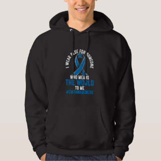 CMT Warrior CMT Fighter Ribbon I Wear Blue CMT Awa Hoodie
