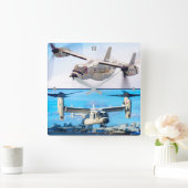 CMV-22B OSPREY QUADRATISCHE WANDUHR (Zuhause)