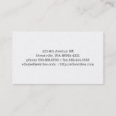 CMY Art Schreibens-Maschine Visitenkarte (Rückseite)