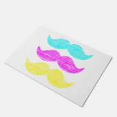 CMY Mustaches Fußmatte (Schrägansicht)