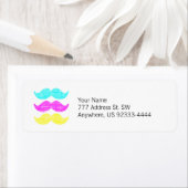 CMY Mustaches (Letterpress style) (Insitu)