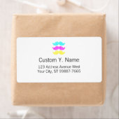 CMY Mustaches (Letterpress style) (Insitu)