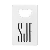 CMY Mustaches (Letterpress style) Geldbeutel Flaschenöffner (Rückseite)