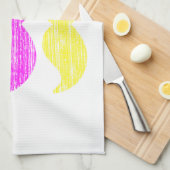 CMY Mustaches (Letterpress style) Küchentuch (Viertel Falte)