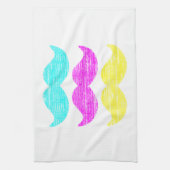 CMY Mustaches (Letterpress style) Küchentuch (Vertikal)