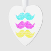 CMY Mustaches (Letterpress style) Ornament (Vorderseite)