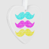 CMY Mustaches (Letterpress style) Ornament (Vorderseite)