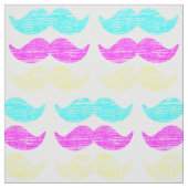 CMY Mustaches (Letterpress style) Stoff (Muster)