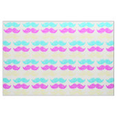 CMY Mustaches (Letterpress style) Stoff (Fat Quarter (45,7 x 55,9 cm))