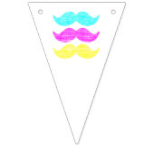 CMY Mustaches Wimpelkette (Dritte Fahne)
