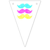 CMY Mustaches Wimpelkette (Zweite Fahne)