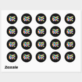 Cmy Ok Colors Digital Design Sticker (Blatt)