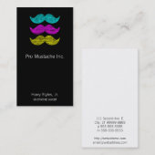 CMY Schnurrbärte (Briefbeschwererart) Visitenkarte (Vorne/Hinten)