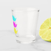 CMY Schnurrbärte Schnapsglas (Rechts)