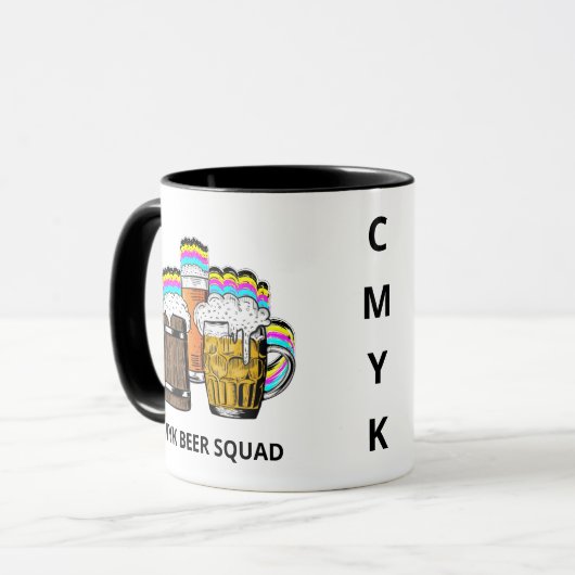 CMYK Beers Tasse (Vorderseite Links)