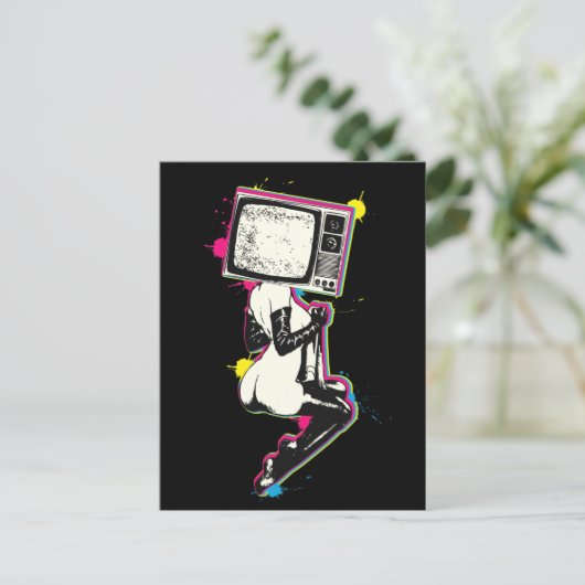 Cmyk-Button Postkarte (Stehend Vorderseite)