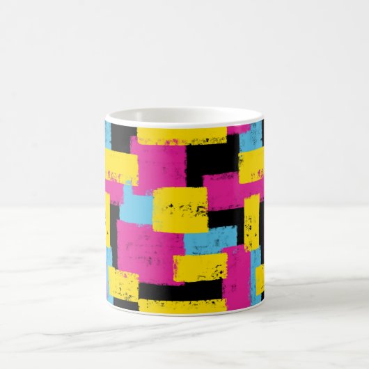 CMYK Color Blocking-Tasse Kaffeetasse (Mittel)