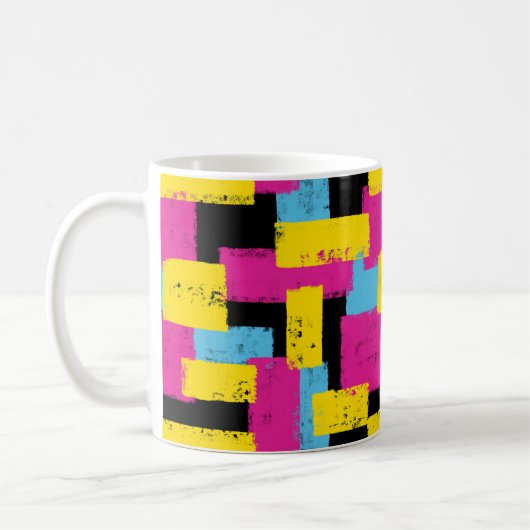 CMYK Color Blocking-Tasse Kaffeetasse (Links)
