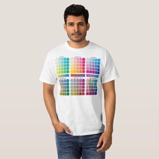 CMYK Farben T-Shirt (Vorne ganz)