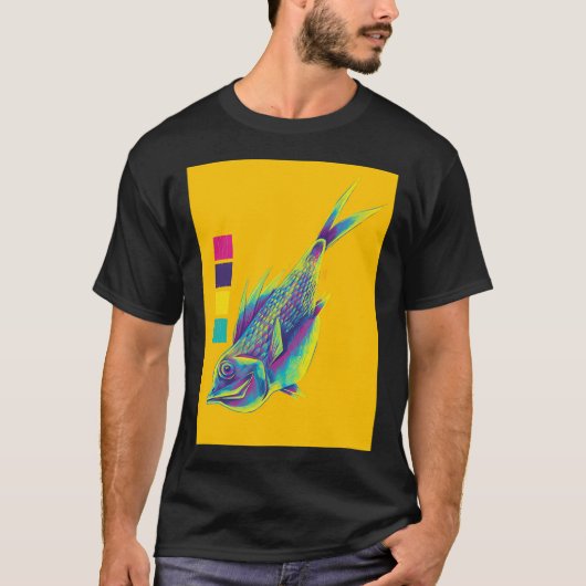 CMYK-Fisch T-Shirt (Vorderseite)