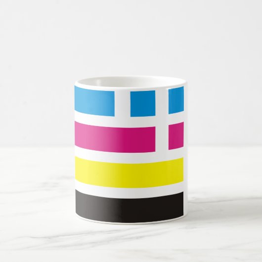 CMYK Flaggen-Tasse Kaffeetasse (Mittel)