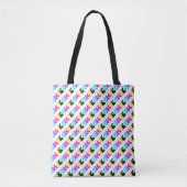 CMYK Funky Retro Tasche (Vorderseite)