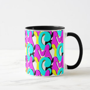 CMYK Funky Retro Tasse