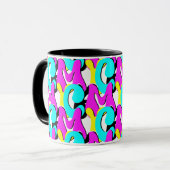 CMYK Funky Retro Tasse (Vorderseite Links)