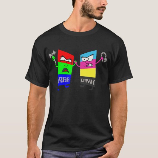 CMYK gegen RBG T-Shirt (Vorderseite)