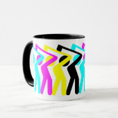 CMYK Golfer Tasse (Vorderseite Links)
